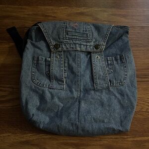 Denim Vintage Overall Knapsack